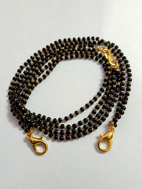 Haryali Without Pendent small black beaded 18 inch mangalsutra