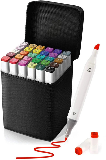 Wynhard Color Marker set 30 Pcs Alcohol Marker Pen Set Dual Colour Markers  pen