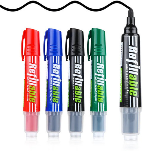 GXIN White Board Marker Refillable Whiteboard Marker Dry Erase  Whiteboard Markers