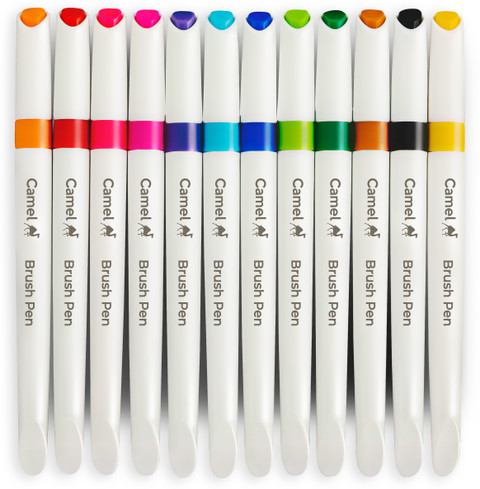 Camel Brush Pen 12 Shades brush pen