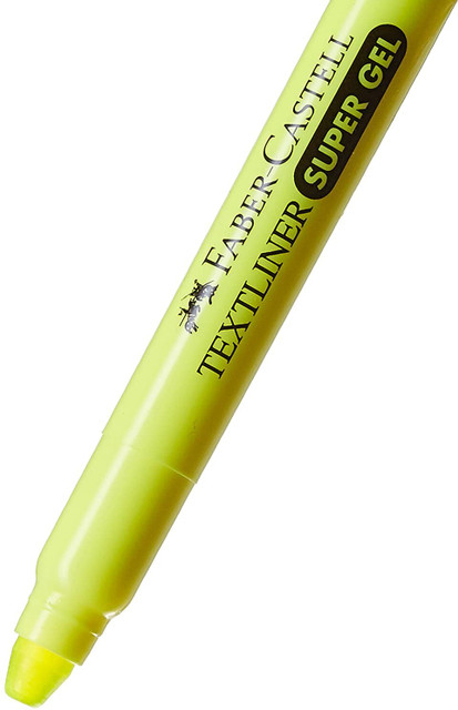 FABER-CASTELL Super gel Highlighters Pack Of 2(yellow,green)