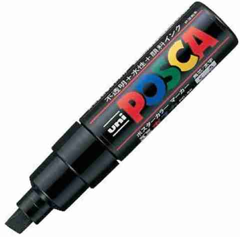 Uni Posca Bold Point Chisel Shaped Marker