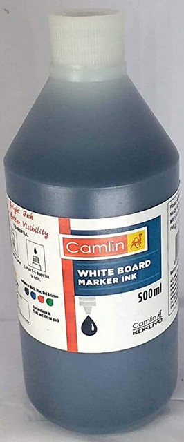 Camlin White Board Marker Ink -500 ml (Black) 500 ml Marker Refill