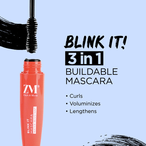 ZM Zayn & Myza Hue pH Lip Tint 3.2 GM & Blink it Mascara 8.5 ML