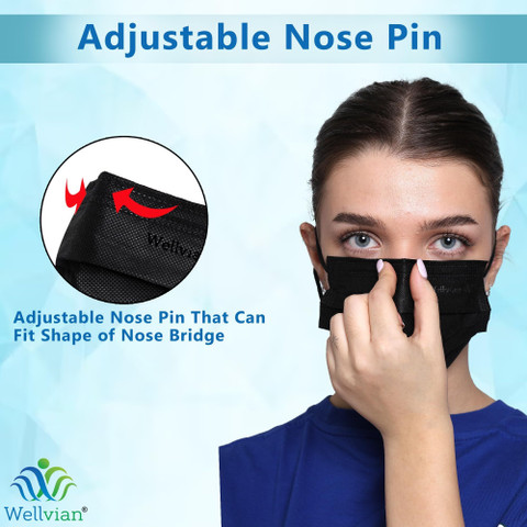 WELLVIAN Adlut Mask Disposable Face Mask Adlut Mask Disposable