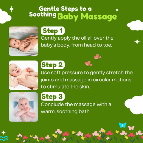 Tankar Gro Healthy AD Vitamin Baby Oil, 340ML