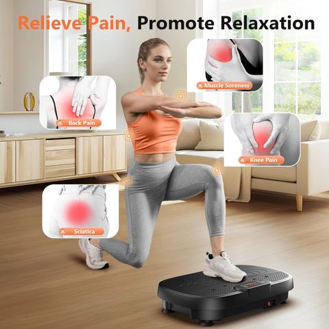 acuwellness Vibration Plate Machine for Home, Black - Image 7