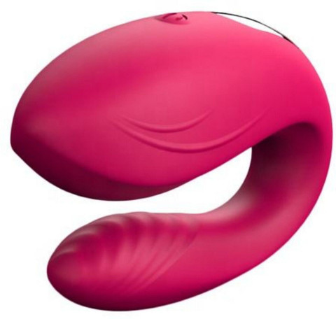 Adultsneed wifi bluetooth vibrator, long distance APP control for couple, 9  vibration modes U-Massager-Pink Massager