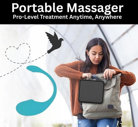 breckelle's Massager with App Controller, Stress Relief Massager, 10  Vibration Mode Android & IOS ,Waterproof Massager
