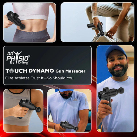 DR PHYSIO USA 1049 Touch Dynamo 3000mAh Battery Electric Full Body Pain  Relief Massage Machine Gun Massager
