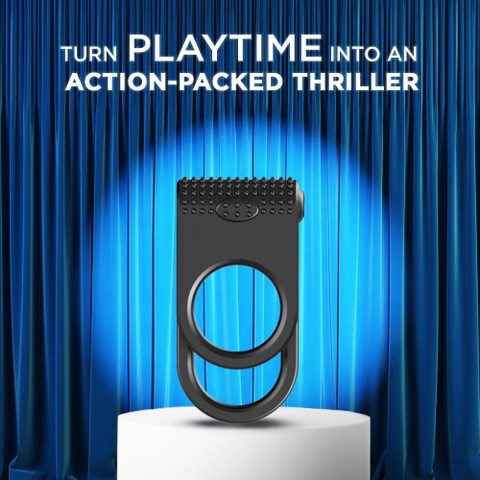 SKORE Thrill Dual Strap Vibrating Ring | 60min Run Time | Waterproof | For  Him Massager - SKORE : Flipkart.com