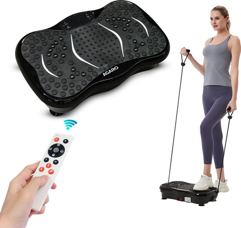 doppel vibrator AGARO 33617 Alpha Vibration Plate, Home & Gym Full Body Workout, Helps in  Muscle Toning Massager