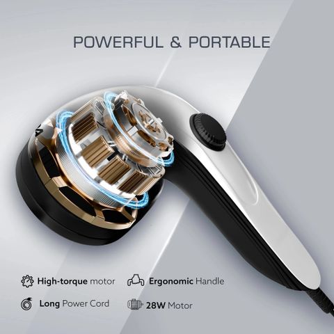 AGARO 34237 Atom Plus Handheld Massager, 4 Heads - Image 5