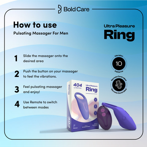 Bold Care Ultra Pleasure Ring | Rechargeable | Vibrating Ring for Him & Her  Massager Price in India - Buy Bold Care Ultra Pleasure Ring | Rechargeable  | Vibrating Ring for Him