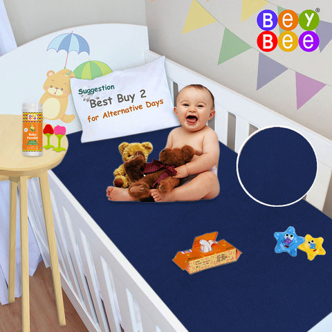 BeyBee Waterproof Quick Dry Sheet for Baby|Mattress Protector| Baby Bed  Protector Sheet