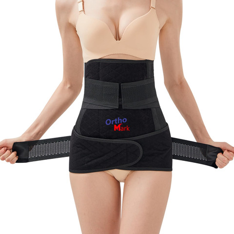 OrthoMark in Post Pregnancy belt after delivery Postpartum wrap Size  XL(46-52) Inch