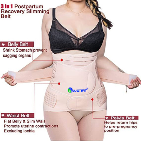 Justfit Postpartum Belly Belt After Delivery C Section, Maternity Belts  muscle support