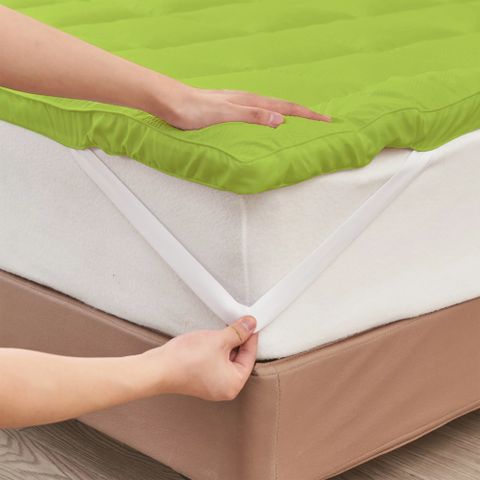 AVI 2 inch (5.08 cm) Double Size Poly Fiber Breathable Mattress Topper (183 cm x 183 cm, Green) - Image 7