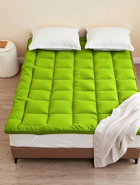 AVI 2 inch (5.08 cm) Double Size Poly Fiber Breathable Mattress Topper (183 cm x 183 cm, Green) - Image 4