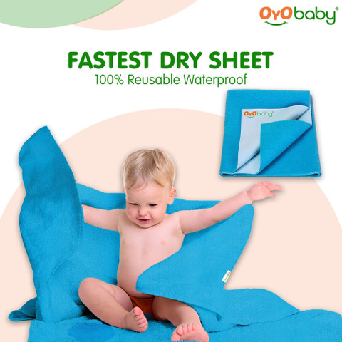 Oyo Baby Bed Protector Sheet, Baby Waterproof Sheet, Baby Dry