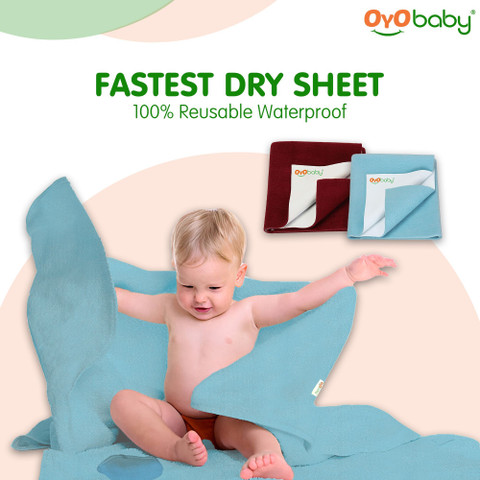 Oyo Baby Baby Bed Protector Sheet, Baby Waterproof Sheet, Baby Dry