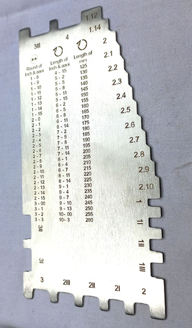 Shyam Sarowar Bangle sizes for measuring Bangles Size for jewellery manufacturer Radius Gauge