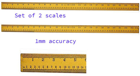 Indian Ruler Scale NTGS Wooden Fashion Designing Ruler Scale Long (24 inch, 60 cm, Wooden ...