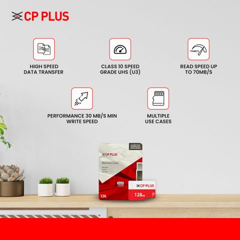 CP PLUS CP-NM128 128 GB MicroSD Card Class 10 70 MB/s Memory Card ...