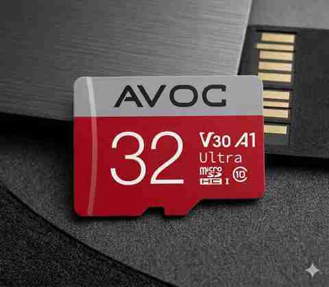 AVOC FLASH MC32 V10 32 GB MicroSD Card Class 10 90 MB/s Memory
