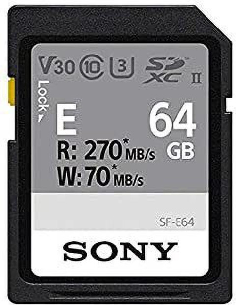 SONY 
MDR-CD900ST 密閉型スタジオモニターヘッドホン SONY SF-E64 Hi- Speed Memory Card 64Gb Read speed 270mb/ps write