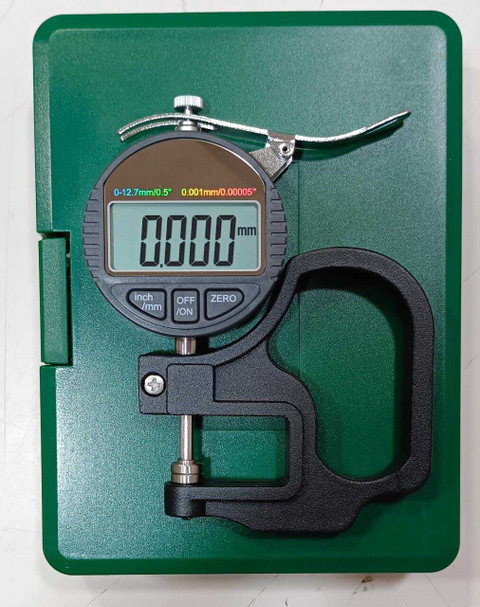 厚さメーターテスターゲージ、デジタル表示紙レザークロス厚さゲージ