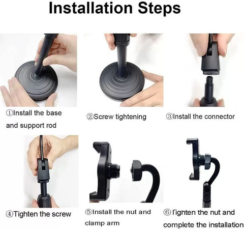 Worricow Extendable Microphone Desktop Phone Holder Studio Sound