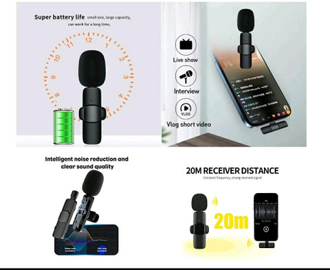 SARZA Wireless Mic for Vlog Video Recording Online Classes