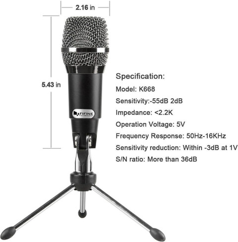 Fifine K668 USB Microphone - Fifine : Flipkart.com
