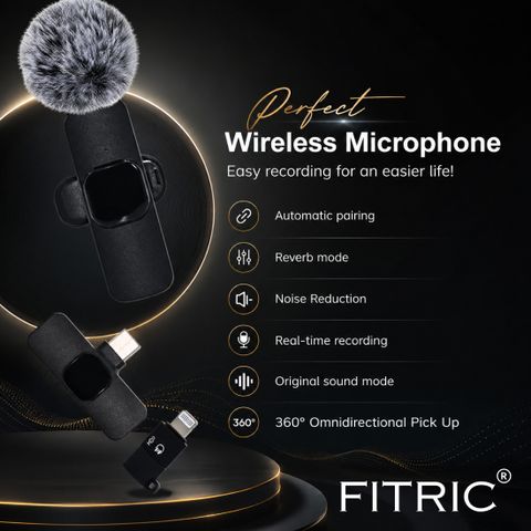 FITRIC K8 Wireless Lavalier Microphone for Android & iPhone - Image 8