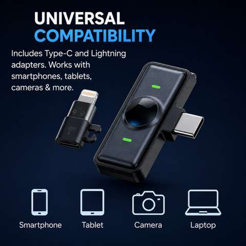 Arvy Dual Wireless Magnetic Clip Lavalier Microphone - Image 10