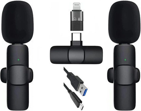 Rhytech R9 Dual Wireless Microphone for Vlogging Collar Microphone