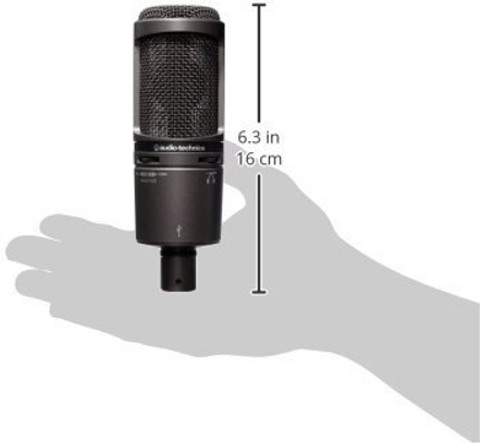 audio-technica AT2020 USB Plus Cardioid Condenser USB (Black