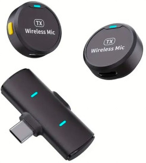 Foxne Point Mini Magnetic Dual Wireless Mic for Mobile, Camera