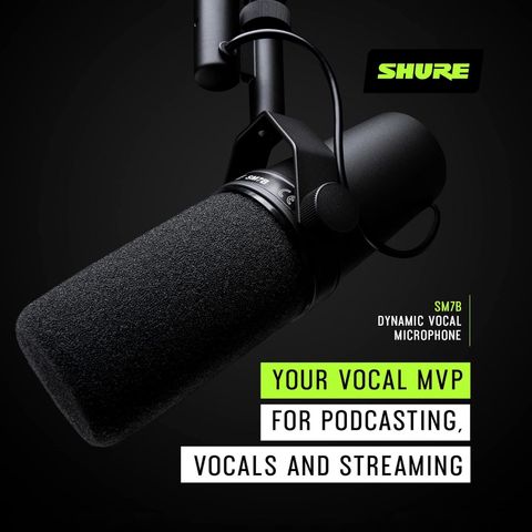 Shure SM7B Cardioid Vocal Dynamic Microphone Microphone - Shure