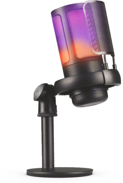 DIGITEK DM 302 RGB USB Condenser Mic for PC, PS5, PS4, Mac, Gaming