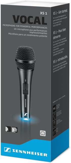 Sennheiser XS-1 Dynamic Cardioid Microphone for Solo Vocals Karaoke  Singing Microphone