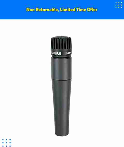 Shure SM57-LC Cardioid Dynamic Microphone - Shure : Flipkart.com