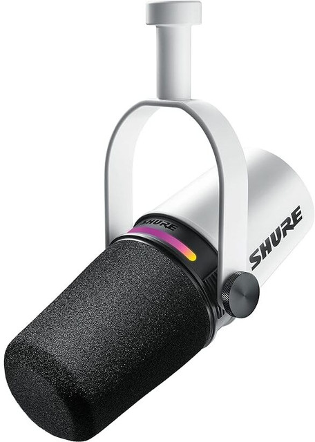 Shure MV7+Podcast Microphone Enhanced Audio,LED Touch Panel,USB
