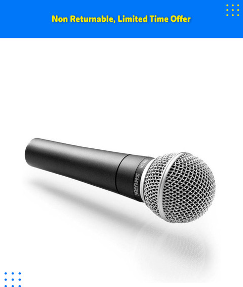 Shure SM58-LC (without cable) Vocal wired Microphone for