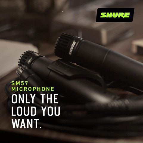 Shure SM57-LC Cardioid Dynamic Microphone Microphone - Shure