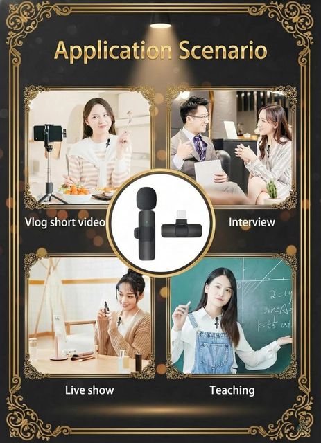 BORNTOGLOW K8 Mini Wireless Lavalier Collar Microphone Plug & Play FOR YouTube, Reels B264 Microphone - Image 7