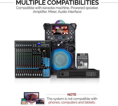 Digimore D-360 UHF Wireless Mic 6Hrs Battery 160ft Range For Live  Singing Events Microphone