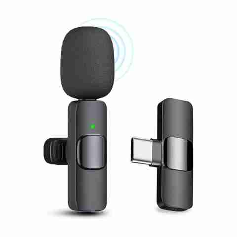 BORNTOGLOW K8 Mini Wireless Lavalier Collar Microphone Plug & Play FOR YouTube, Reels B264 Microphone - Image 5