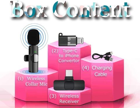 BORNTOGLOW K8 Mini Wireless Lavalier Collar Microphone Plug & Play FOR YouTube, Reels B264 Microphone - Image 8